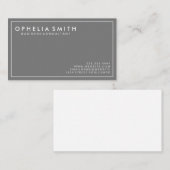 Minimalistische Grenze | Führungskraft der Unterne Visitenkarte (Vorne/Hinten)