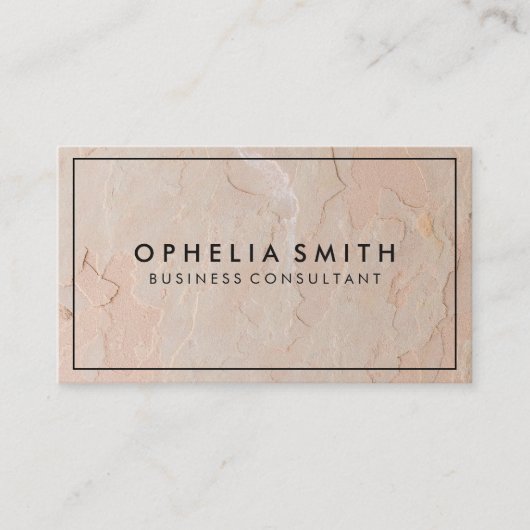 Minimalistische Grenze | Textilindustrie Visitenkarte (Vorderseite)