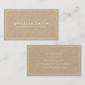 Minimalistische Grenze Visitenkarte (Vorne/Hinten)