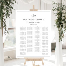 Minimalistische Grenzhochzeit Poster