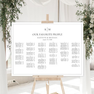 Minimalistische Grenzhochzeit Poster