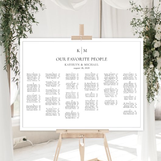 Minimalistische Grenzhochzeit Poster