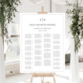 Minimalistische Grenzhochzeit Poster