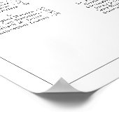 Minimalistische Grenzhochzeit Poster (Ecke)