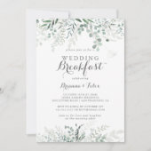 Minimalistische Grünanlage Eukalyptus Wedding Brea Einladung (Vorderseite)