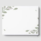 Minimalistische Grünanlage mit Blumenzwiebeln Gästebuch (Rückseite)