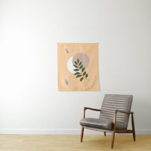 Minimalistische Grünanlagen Wandteppich
