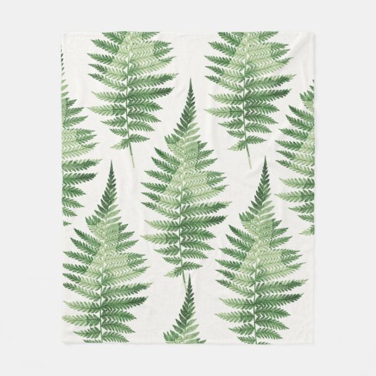 Minimalistische Grüne ernährende botanische Illust Fleecedecke (Vorderseite)