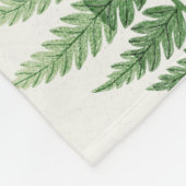 Minimalistische Grüne ernährende botanische Illust Fleecedecke (Ecke)
