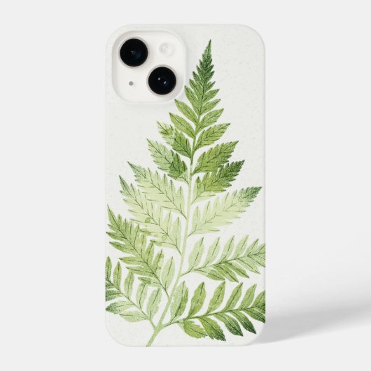 Minimalistische Grüne ernährende botanische Illust iPhone Hülle (Rückseite)