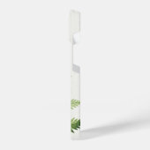 Minimalistische Grüne ernährende botanische Illust iPhone Hülle (Linke Seite)