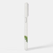 Minimalistische Grüne ernährende botanische Illust iPhone Hülle (Rechte Seite)