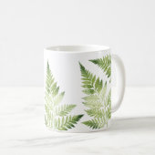Minimalistische Grüne ernährende botanische Illust Kaffeetasse (VorderseiteRechts)