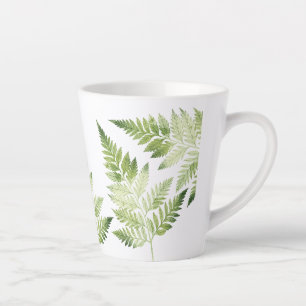 Minimalistische Grüne ernährende botanische Illust Milchtasse