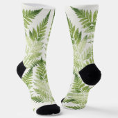 Minimalistische Grüne ernährende botanische Illust Socken (Gewinkelt)