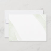 Minimalistische Grüne Fern Hochzeit Dankeschön Kar Dankeskarte (Rückseite)