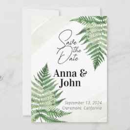 Minimalistische Grüne Hochzeit Einladung