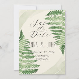 Minimalistische Grüne Hochzeit Einladung