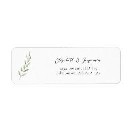 Minimalistische Grüne Hochzeit Elegante Botanik