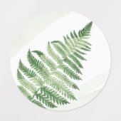 Minimalistische Grüne Hochzeit Etiketten (Design 2)
