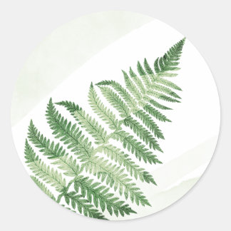 Minimalistische Grüne Hochzeit Runder Aufkleber