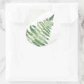 Minimalistische Grüne Hochzeit Runder Aufkleber (Tasche)