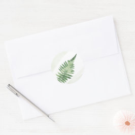 Minimalistische Grüne Hochzeit Runder Aufkleber