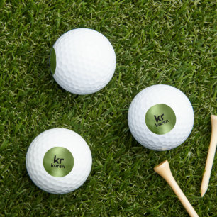 Minimalistische grüne Iridescent Textur Golfball