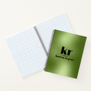 Minimalistische grüne Iridescent Textur Notizblock