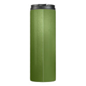 Minimalistische grüne Iridescent Textur Thermosbecher (Rückseite)