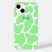 Minimalistische grüne Kuh Case-Mate iPhone Hülle (Rückseite)