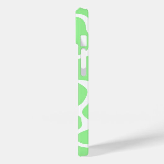 Minimalistische grüne Kuh Case-Mate iPhone Hülle (Rückseite / Links)