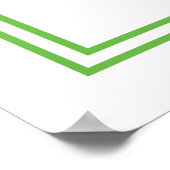 Minimalistische grüne Kunst Poster (Ecke)