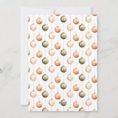 Minimalistische Grüne Ornamente Weihnachten (Rückseite)