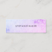 Minimalistische Grunge Mini Visitenkarte (Vorderseite)