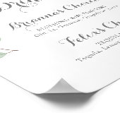 Minimalistische Grünpflanzen Eukalyptus Signature Poster (Ecke)