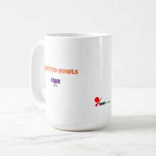 Minimalistische gruselige Heulende Haustier-Kaffee Kaffeetasse