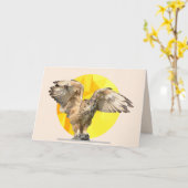 Minimalistische Grußkarte Karte (Gelbe Blume)