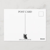 Minimalistische gute Freunde COVID 19 illustriert Postkarte (Rückseite)