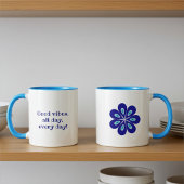 Minimalistische Gute Roben, blaues böse Augen, flo Tasse