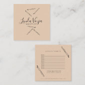 Minimalistische Haare - Stillinie Art Hair Ernennu Terminkarte (Vorne/Hinten)