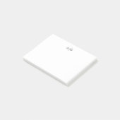 Minimalistische Hallo-Grüße Post-it Klebezettel (angewinkelt)