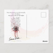 Minimalistische Halloween-Fotograf-Grüße Postkarte (Rückseite)