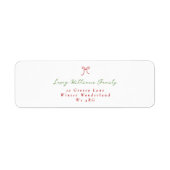 Minimalistische Hand gezeichnete Bow Weihnachtsrüc (Vorne)