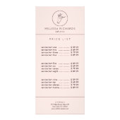 Minimalistische Hand und Lashes Logo-Makeup-Künstl Werbekarte (Vorne)