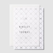 Minimalistische Händchenhochzeit Pergament Einladungen (Versetzt (Einladung))