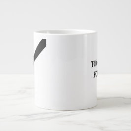 Minimalistische Hände berühren Line Art Emotional Jumbo-Tasse