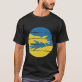 Minimalistische Hände unterstützen die Ukraine, di T-Shirt (Vorderseite)