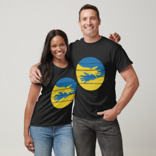 Minimalistische Hände unterstützen die Ukraine, re T-Shirt