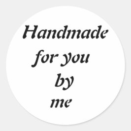 Minimalistische handgefertigte Aufkleber